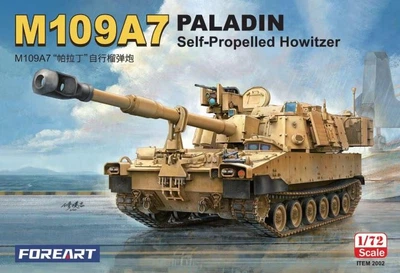 Збірна модель 1/72 американська самохідна артилерійська установка M109A7 Паладін Foreart 2002