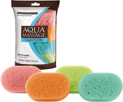 Набір губок для ванни Aqua Massage Tradition 4 шт (8008990060143)