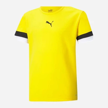 Подростковая футболка для мальчика Puma Teamrise Jersey Jr 70493807 170-176 см Желтая (4063699208801)