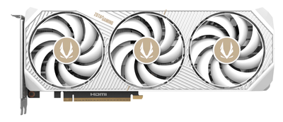 Відеокарта Zotac PCI-Ex GeForce RTX 5070 AMP White Edition 12GB GDDR7 (192bit) (2587/28000) (HDMI, 3 x DisplayPort) (ZT-B50700FQ-10P)