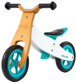 Rowerek biegowy Milly Mally 2 w 1 Cool Classic Miętowy (5901761129830)