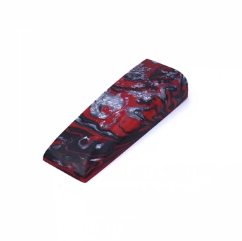 Акрил для рукояти ножа Брусок Inlace Acrylester Red Damascus (Красный металл) 130х40х25мм