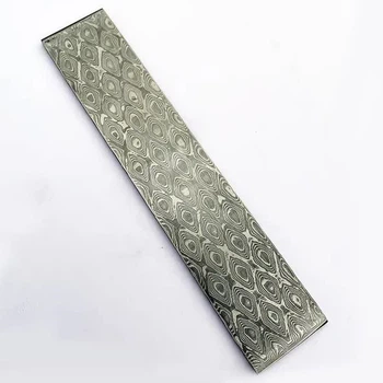Полоса сталь VG10 Peafowl Sandwich Damascus Steel (термообработанная) 220x30x3мм