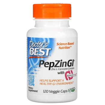 Комплекс цинк-L-карнозина Doctor's Best PepZin GI 120 вегетаріанських капсул
