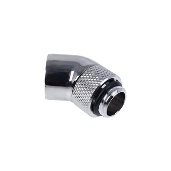 Фітинг Alphacool Eiszapfen angle adapter 45° rotatable Chrome (17247)