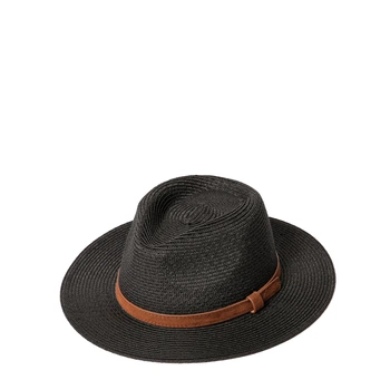 Шляпа с ремешком LuckyLOOK Аделин One Size Черный 733-640