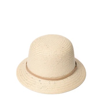 Шляпа женская с ремешком LuckyLOOK Синтия One Size Бежевый 734-418