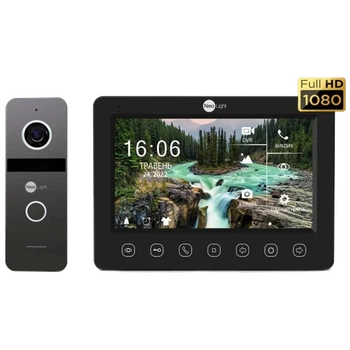 Комплект видеодомофона Neolight NeoKIT FHD Pro B/GRAPHITE (KAPPA + HD + SOLO FHD)