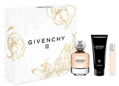 Набір для жінок Givenchy L'interdit Парфумована вода 80 мл + 12.5 мл + Молочко для тіла 75 мл (3274872481428)