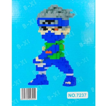 Конструктор 3D Magic Blocks Наруто Какаши 1031 деталь, №7237