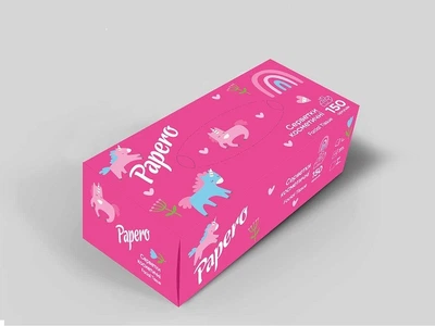 Серветки косметичні Papero 210х200 мм 150 аркушів