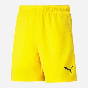 Детские шорты на резинке для мальчика Puma teamRise Short Jr 70494307 122-128 см Желтые (4063699210880)