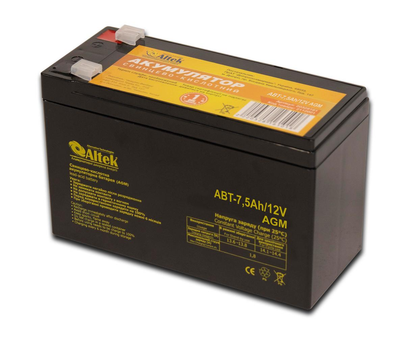 Аккумулятор ALTEK ABT-7,5Ah/12V AGM