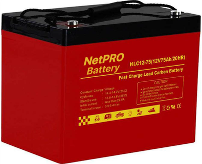 Свинцово-карбоновый аккумулятор NetPRO HLC12-75