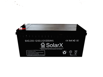 Гелевий акумулятор SolarX SXG 200-12
