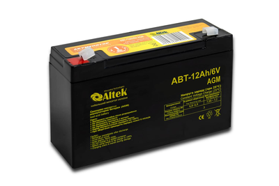 Аккумулятор ALTEK ABT-12Ah/6V AGM