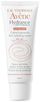 Крем для обличчя Avene Hydrance Optimale UV Rich Spf 20 зволожувальний 40 мл (3282779206297)
