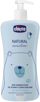 Гель-шампунь для тіла та волосся Chicco Natural Sensation 500 мл (8058664163731)