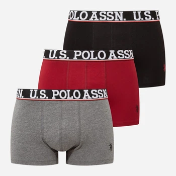 Набір трусів боксерів чоловічих бавовняних U.S. Polo Assn 80533 L 3 шт Комбінований (8680557451313)