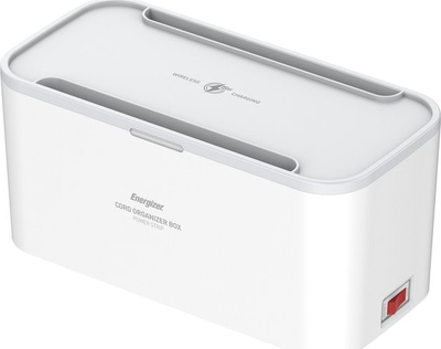 Мережевий фільтр Energizer 5 розетки 3 USB 2 м White (EPB2500W03EU)