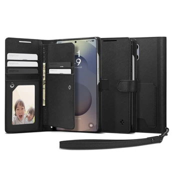 Чохол-книжка Spigen Wallet "S" для Samsung Galaxy S25 Ultra (S938) Black (ACS09124)
