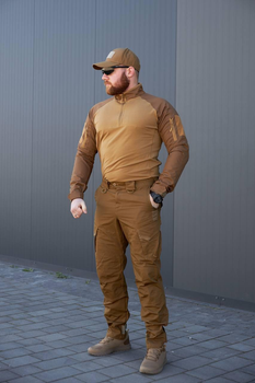 Тактичний костюм Military Warrior Койот сорочка Убакс + штани Kayman XL(52)