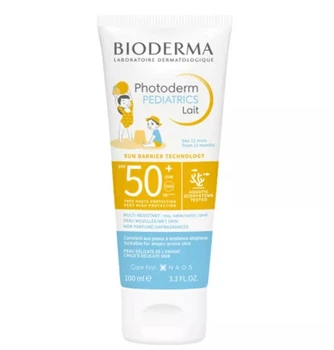 Дитяче сонцезахисне молочко для обличчя й тіла Bioderma Photoderm Pediatric Milk SPF50+ 100 мл