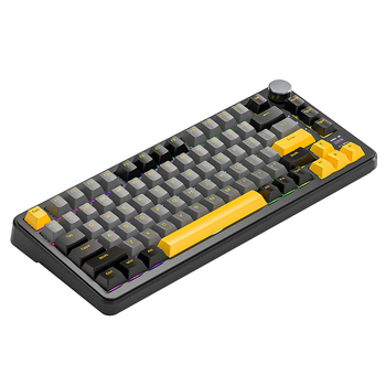 Беспроводная механическая клавиатура Attack SHARK X85 PRO (82 клавиши, BT, 2.4 Гц, USB Type-C, дисплей, Starry Black)
