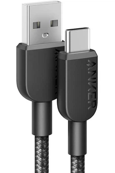 Кабель Anker 310 USB-A to USB-C Cable 15W Transfer data 480Mbps 3 м