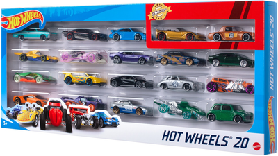 Modele kolekcjonerskie Hot Wheels 20 szt H7045 (027084257373)