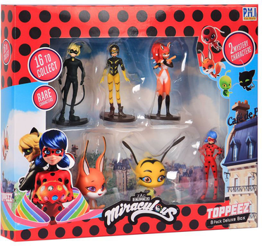 Набір фігурок-топерів Miraculous Lady Bug Deluxe 8 шт MLB2070 (7290117582558)