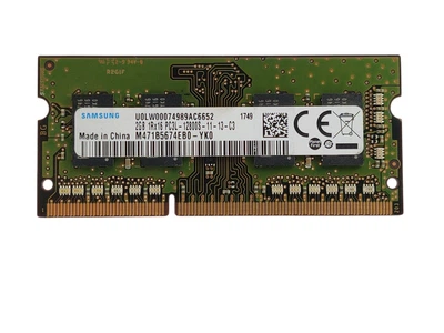 Оперативна пам'ять для ноутбука SODIMM Samsung DDR3L 2Gb 1600MHz PC3L-12800S (M471B5674EB0-YK0) 14186
