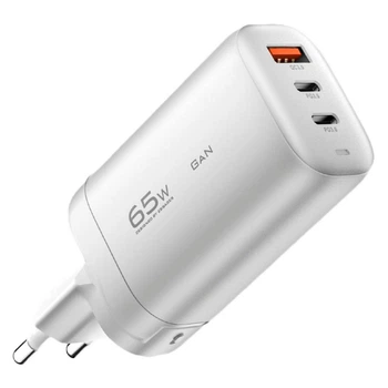 Универсальная быстрая зарядка Essager GaN 65W PD+QC3.0 White