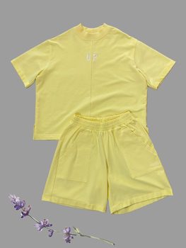 Костюм літній для дівчинки футболка шорти Baby Angel жовтий 140 см
