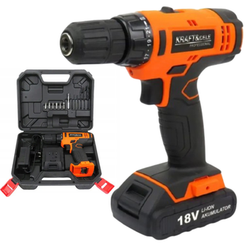 Аккумуляторная дрель-шуруповерт 18v Kraft&Dele KD1572 1300 А/ч