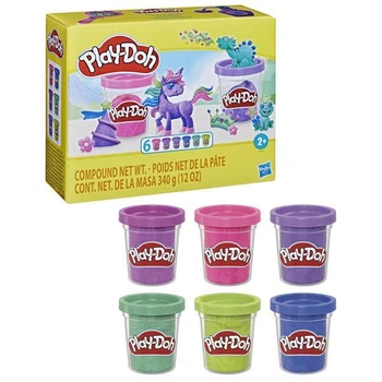 Набор для лепки Play-Doh Блестящая коллекция 6 баночек (F9932)
