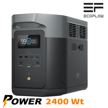 Зарядная станция EcoFlow Delta 2 MAX (2048 Вт·год) 2400Вт 4 розетки екофлоу x-boost 3100Вт