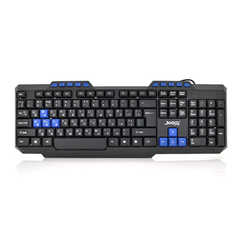 Клавиатура USB Jedel K518, (Eng/Pyc/Укр),(435х130х21), 112k, Black, Box