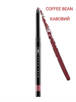 Олівець для губ Ультра Відтінок: Coffee Bean/ Кавовий, Avon True colour Glimmerstick Lip Liner 0.28 г