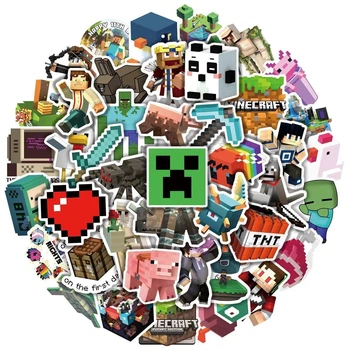 Наклейки Майнкрафт Maincraft стикеры стикербомбинг 10шт