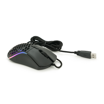 Мышь проводная iMICE T60, 7 кнопок, 1200/2400/4800/7200 DPI, Led Lighting, 1,8м, Windows xp/Vista/Win7/8/10 Mac OS X, Black, COLOR BOX, Q50