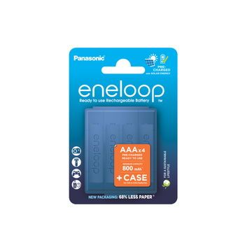 Аккумулятор Panasonic Eneloop AAA 800 4BP mAh NI-MH+case (BK-4MCDEC4CP)