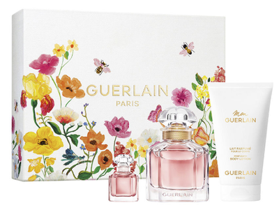 Набір жіночий Guerlain Mon Guerlain Парфумована вода 50 мл + Парфумована вода 5 мл + Лосьйон для тіла 75 мл (3346471000024)