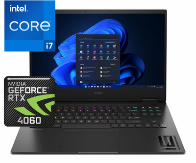 Ноутбук (2024) для геймінгу HP Omen 16 i7-13620H/ 64GB / 2TB+2TB/ Win11x Licensed/ RTX4060 / 16.1" 144Hz