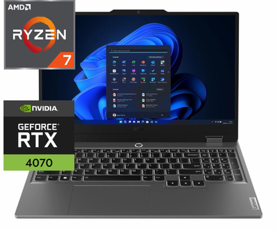 Ноутбук (2024) для гейминга Lenovo LOQ-15 R-7 7435HS/ 64GB / 2TB+2TB/ Win11x Licensed/ RTX4070 / 15,6" 144Hz