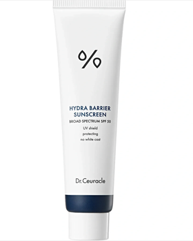 Зволожуючий сонцезахисний крем на основі фізичних фільтрів Dr.Ceuracle Hydra Barrier Sunscreen, 50 мл