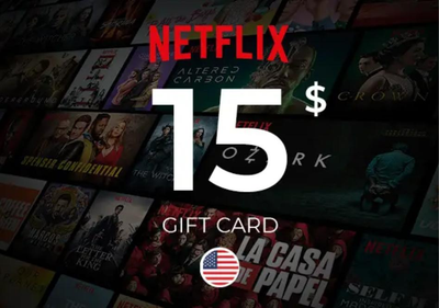Подарункова карта Netflix Gift Card 15 USD (USA)