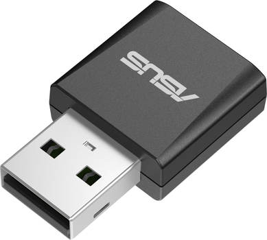Wi-Fi адаптер ASUS USB-BE92 Nano (90IG09H0-MO0B00) WiFi7 / BE6500 / 6 ГГц / Plug-and-Play / Три диапазона