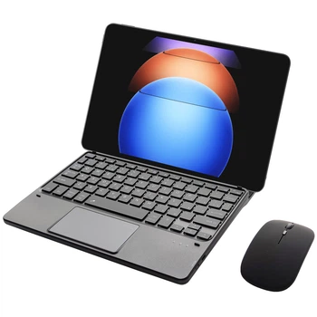 Клавиатура-подставка беспроводная Smart Keyboard + Мышка для Xiaomi Pad 6S Pro Ukr+Eng Black