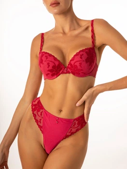 Комплект Lise Marie Camelia 2117 Бюстгальтер Корректор и Бразилиана Фуксия 80C/L
